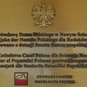 28. Deska na Domu polském ve vesnici Solonetu Nou (Nowy Sołoniec)